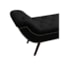 Recamier Divã Odessa P04 140 cm Suede Preto TCA 944 - Amarena Móveis