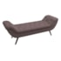 Recamier Divã Odessa P04 140 cm Suede Rosê TCA 949 - Amarena Móveis