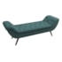 Recamier Divã Odessa P04 140 cm Suede Turquesa TCA 946 - Amarena Móveis