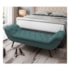 Recamier Divã Odessa P04 140 cm Suede Turquesa TCA 946 - Amarena Móveis