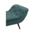 Recamier Divã Odessa P04 140 cm Suede Turquesa TCA 946 - Amarena Móveis