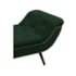 Recamier Divã Odessa P04 140 cm Suede Verde TCA 947 - Amarena Móveis