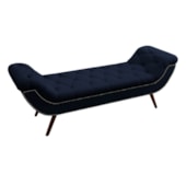 Recamier Divã Odessa P04 160 cm Suede Azul Marinho TCA 948 - Amarena Móveis