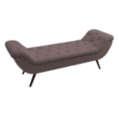 Recamier Divã Odessa P04 160 cm Suede Rosê TCA 949 - Amarena Móveis