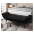 Recamier Divã Odessa P04 195 cm Suede Preto TCA 944 - Amarena Móveis