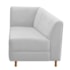 Recamier Divã Valéria 140cm Lado Direito Corano Branco - Amarena Móveis