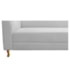 Recamier Divã Valéria 140cm Lado Direito Corano Branco - Amarena Móveis