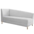 Recamier Divã Valéria 140cm Lado Direito Corano Branco - Amarena Móveis