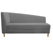 Recamier Divã Valéria 140cm Lado Direito Corano Cinza - Amarena Móveis