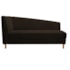Recamier Divã Valéria 140cm Lado Direito Corano Marrom - Amarena Móveis