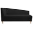 Recamier Divã Valéria 140cm Lado Direito Corano Preto - Amarena Móveis