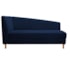 Recamier Divã Valéria 140cm Lado Direito Suede Azul Marinho - Amarena Móveis