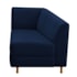 Recamier Divã Valéria 140cm Lado Direito Suede Azul Marinho - Amarena Móveis