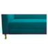 Recamier Divã Valéria 140cm Lado Direito Suede Azul Turquesa - Amarena Móveis