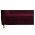 Recamier Divã Valéria 140cm Lado Direito Suede Bordô - Amarena Móveis
