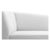 Recamier Divã Valéria 140cm Lado Direito Suede Branco - Amarena Móveis