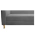 Recamier Divã Valéria 140cm Lado Direito Suede Cinza - Amarena Móveis