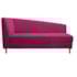 Recamier Divã Valéria 140cm Lado Direito Suede Pink - Amarena Móveis