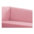 Recamier Divã Valéria 140cm Lado Direito Suede Rosa Bebê- Amarena Móveis