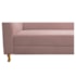 Recamier Divã Valéria 140cm Lado Direito Suede Rosê - Amarena Móveis