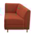 Recamier Divã Valéria 140cm Lado Direito Suede Terracota- Amarena Móveis