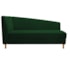 Recamier Divã Valéria 140cm Lado Direito Suede Verde - Amarena Móveis
