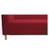 Recamier Divã Valéria 140cm Lado Direito Suede Vermelho - Amarena Móveis