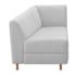 Recamier Divã Valéria 140cm Lado Esquerdo Corano Branco - Amarena Móveis