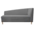 Recamier Divã Valéria 140cm Lado Esquerdo Corano Cinza - Amarena Móveis