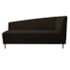 Recamier Divã Valéria 140cm Lado Esquerdo Corano Marrom - Amarena Móveis