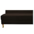 Recamier Divã Valéria 140cm Lado Esquerdo Corano Marrom - Amarena Móveis