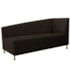 Recamier Divã Valéria 140cm Lado Esquerdo Corano Marrom - Amarena Móveis