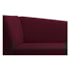 Recamier Divã Valéria 185cm Lado Direito Suede Bordô - Amarena Móveis