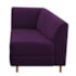 Recamier Divã Valéria 185cm Lado Direito Suede Roxo - Amarena Móveis