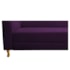 Recamier Divã Valéria 185cm Lado Direito Suede Roxo - Amarena Móveis