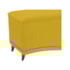 Recamier Divã Yasmim Baú 160 cm Estofado 2 Lugares Queen Size Para Sala de Estar Quarto Suede Amarelo - Amarena