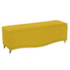 Recamier Divã Yasmim Baú 160 cm Estofado 2 Lugares Queen Size Para Sala de Estar Quarto Suede Amarelo - Amarena