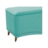 Recamier Divã Yasmim Baú 160 cm Estofado 2 Lugares Queen Size Para Sala de Estar Quarto Suede Azul Tiffany - Amarena