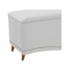 Recamier Divã Yasmim Baú 160 cm Estofado 2 Lugares Queen Size Para Sala de Estar Quarto Suede Branco - Amarena