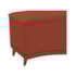 Recamier Divã Yasmim Baú 160 cm Estofado 2 Lugares Queen Size Para Sala de Estar Quarto Suede Terracota- Amarena