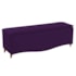 Recamier Divã Yasmim Baú 195 cm Estofado 2 Lugares King Size Para Sala de Estar Quarto Suede Roxo - Amarena