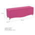 Recamier Divã Yasmim Baú 90 cm Estofado 2 Lugares Solteiro Para Sala de Estar Quarto Suede Pink - Amarena