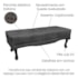Recamier Egito SPZ 160cm Suede Cinza