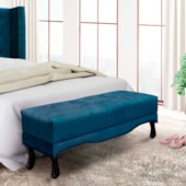 Recamier Egito SPZ 160cm Veludo Azul Marinho