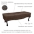 Recamier Egito SPZ 160cm Veludo Marrom