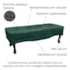 Recamier Egito SPZ 160cm Veludo Verde