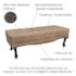 Recamier Egito SPZ 195cm Suede Bege