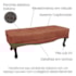 Recamier Egito SPZ 195cm Veludo Cobre