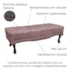 Recamier Egito SPZ 195cm Veludo Lilás