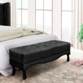 Recamier Egito SPZ 195cm Veludo Preto